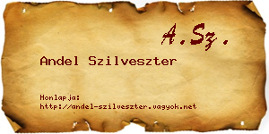 Andel Szilveszter névjegykártya